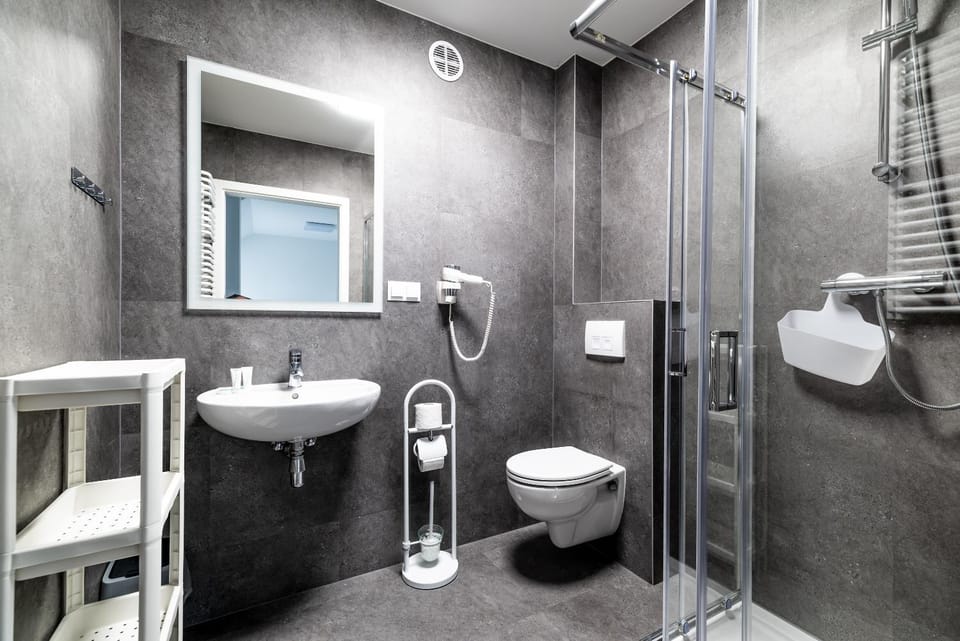 Shower, Toilet, Bathroom, towels