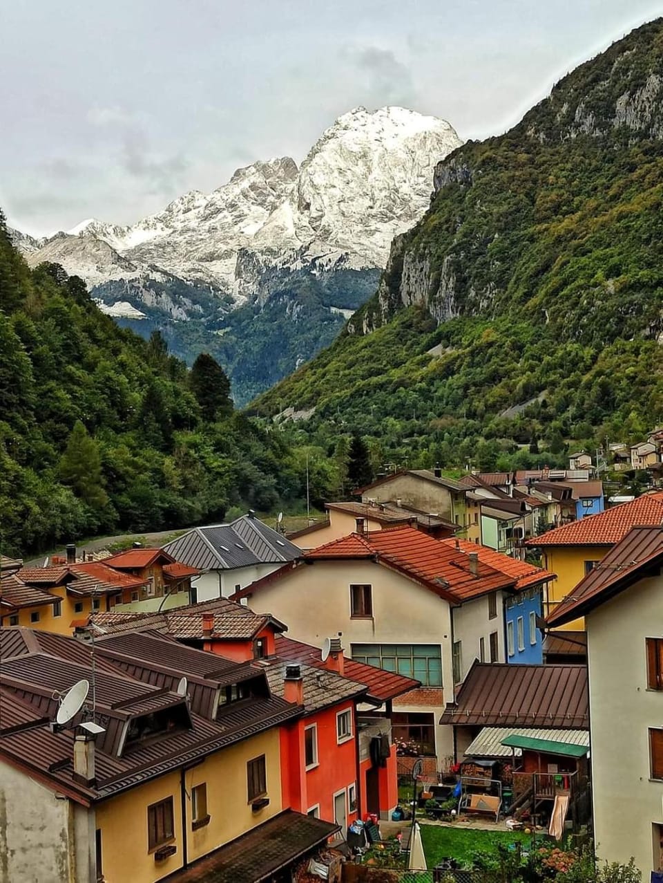 Natural landscape, Bird's eye view, Mountain view