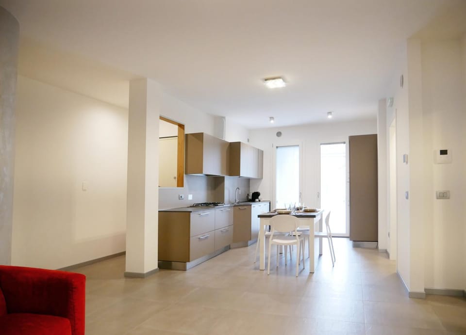 Kitchen or kitchenette, Living room, Dining area