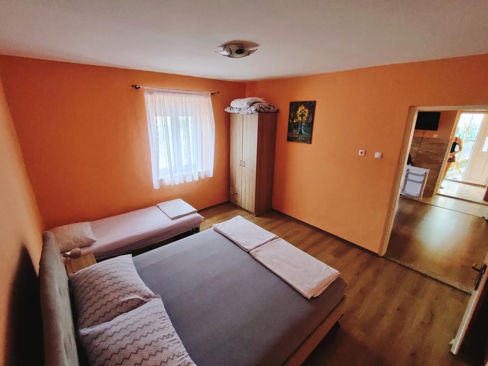 Bed, Photo of the whole room, Bedroom, flat iron, wardrobe
