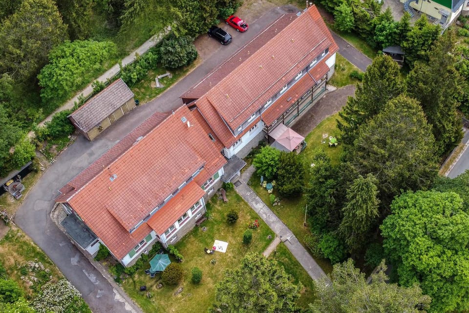 Property building, Natural landscape, Bird's eye view