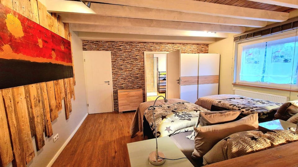 Bed, Bathroom, Photo of the whole room, Bedroom