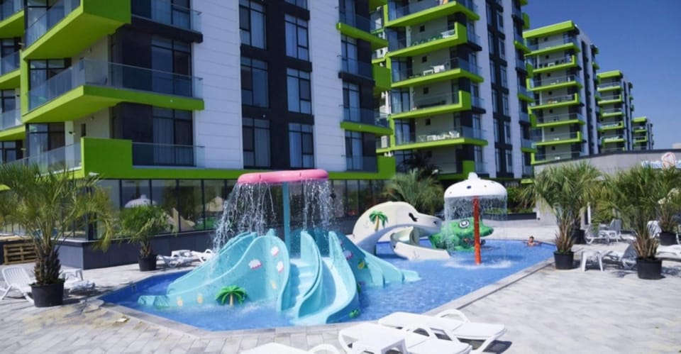 Aqua park, Swimming pool, children