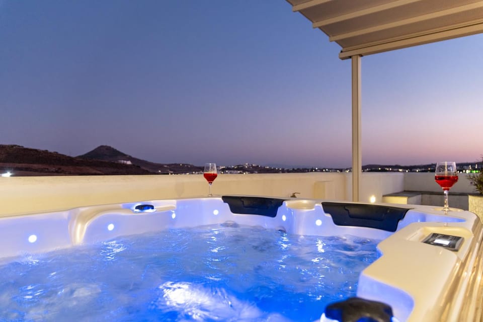 Hot Tub, Balcony/Terrace, Sunset