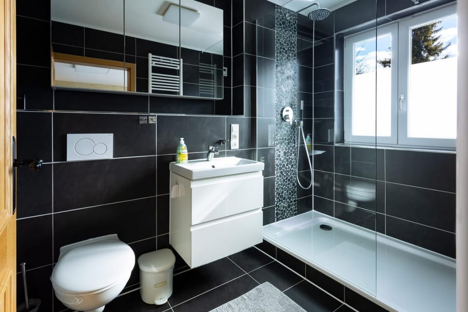 Shower, Toilet, Bathroom, towels