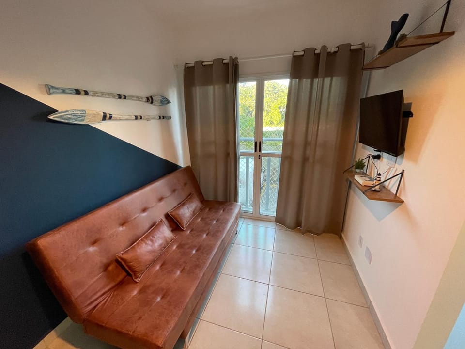 Apartamento Ubatuba Próxima a Praia Grande com Wifi Apartment in Ubatuba