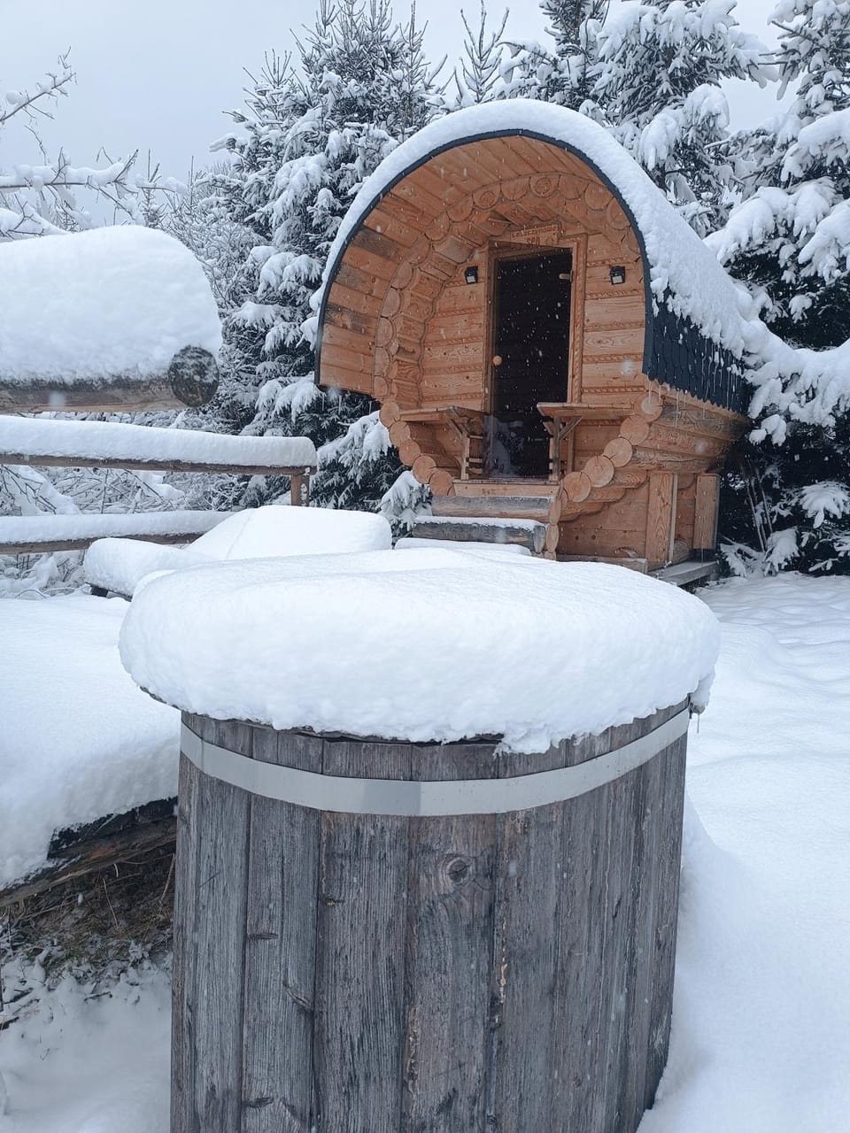 Winter, Sauna