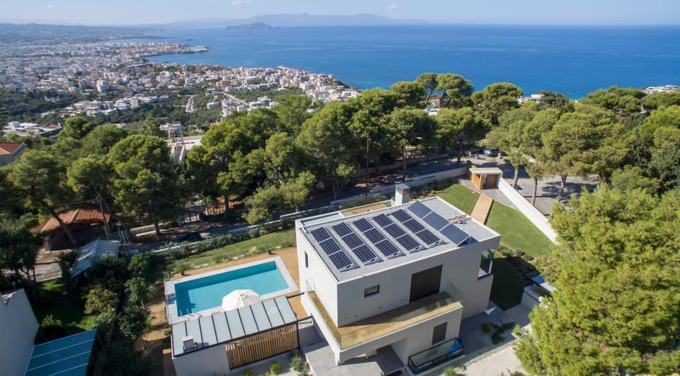 Property building, Natural landscape, Bird's eye view