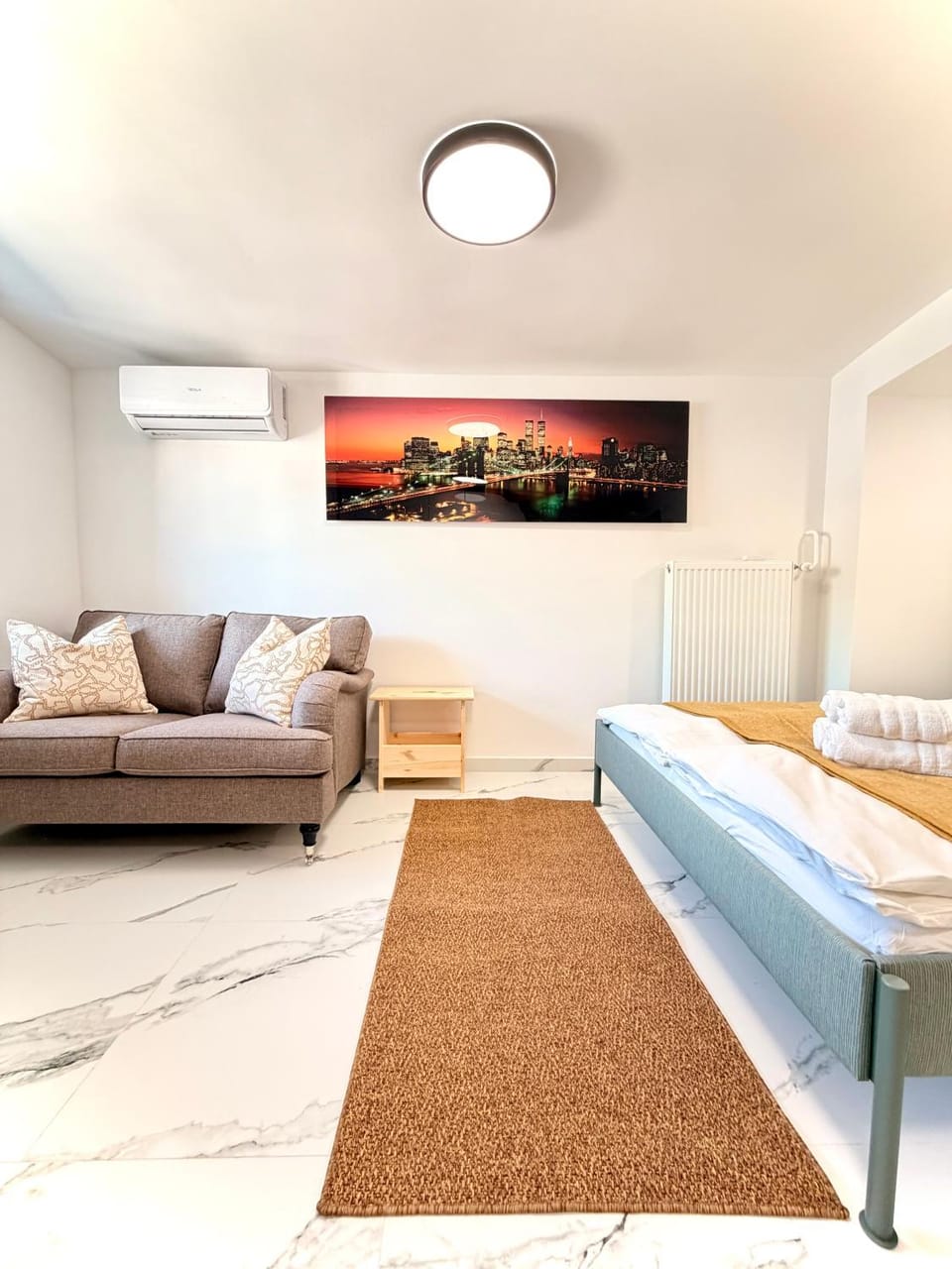 Living room, Photo of the whole room, air conditioner