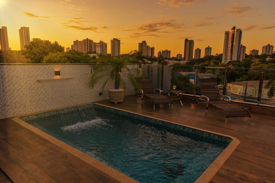 Swimming pool, Sunset