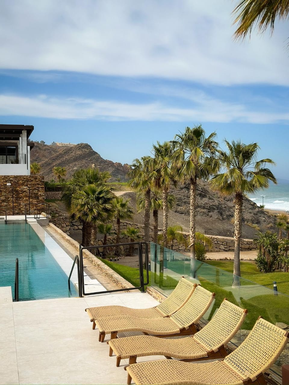 Day, Natural landscape, Mountain view, Sea view, Swimming pool, sunbed