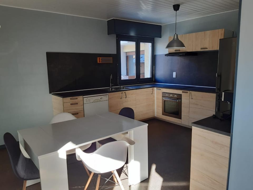 Kitchen or kitchenette, Dining area, oven