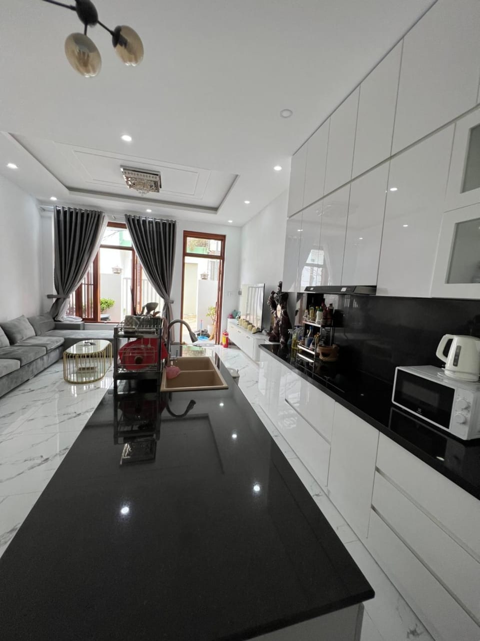 Kitchen or kitchenette, Living room, kitchen