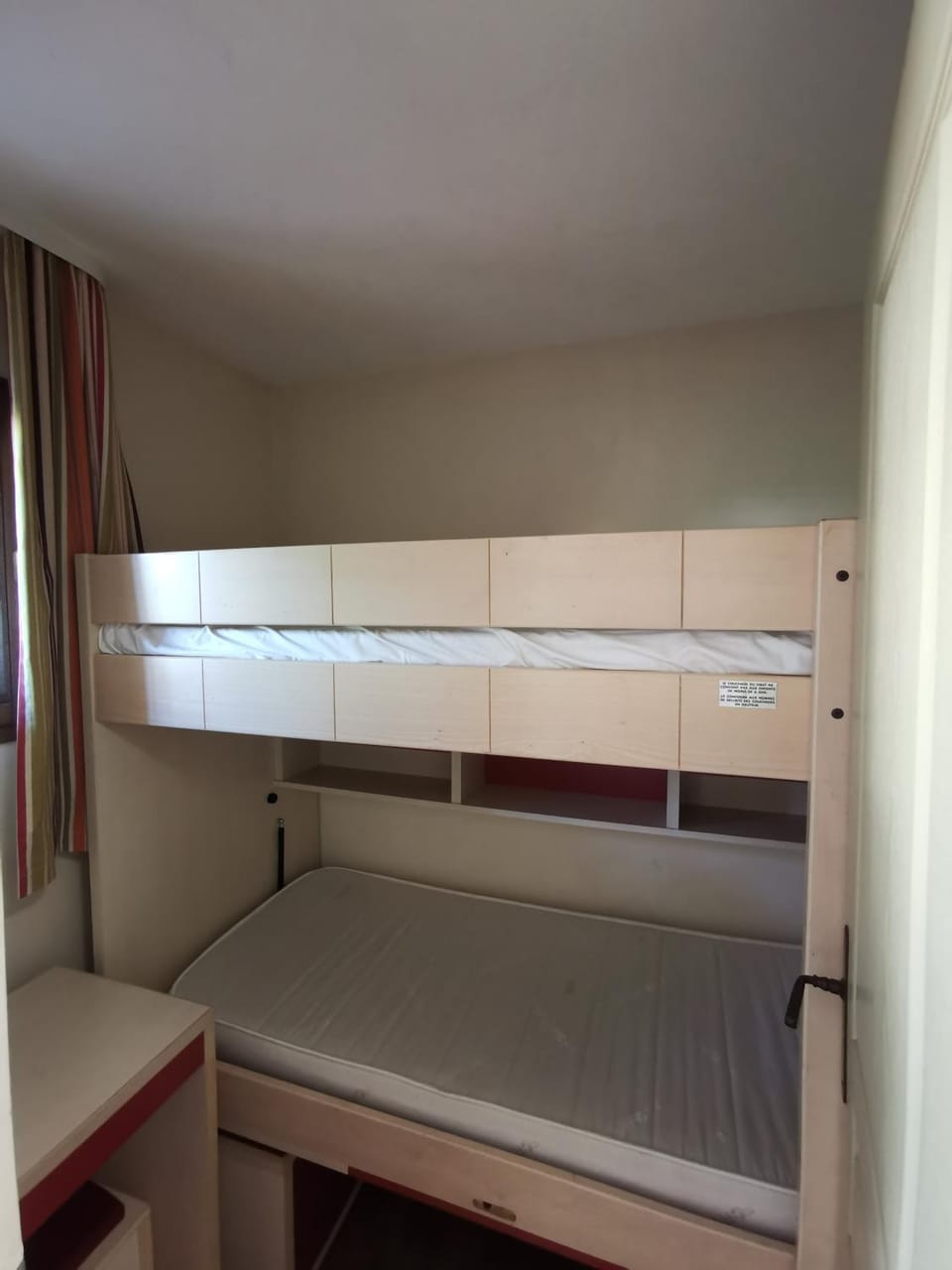 Photo of the whole room, bunk bed