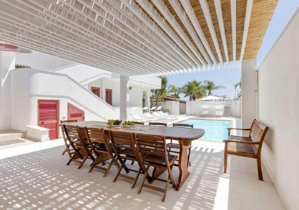 Property building, Living room, Swimming pool