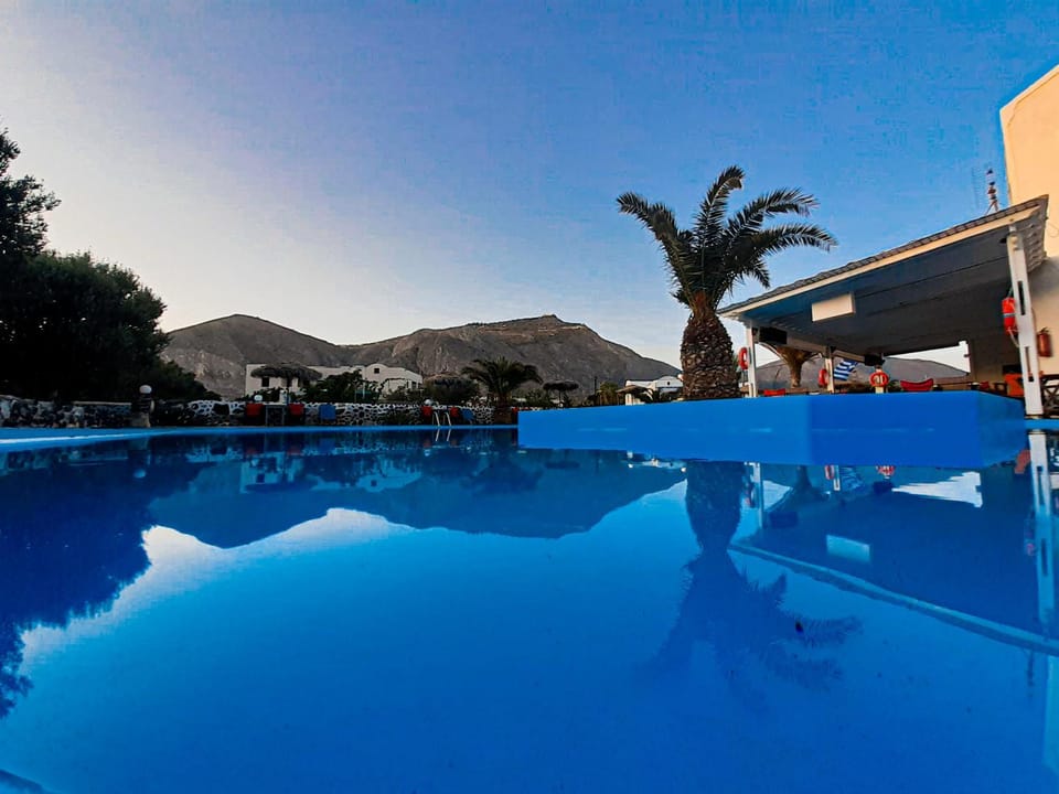 Swimming pool, Sunset