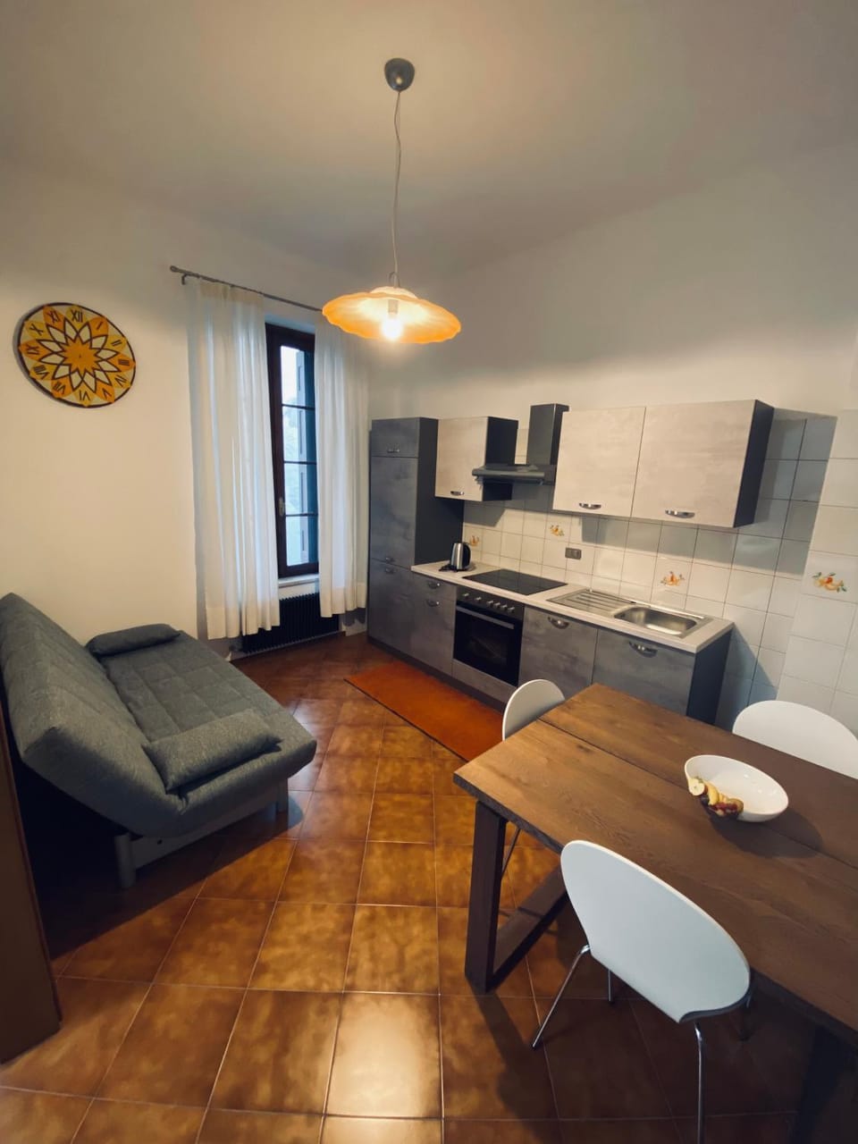 Kitchen or kitchenette, Living room, Dining area