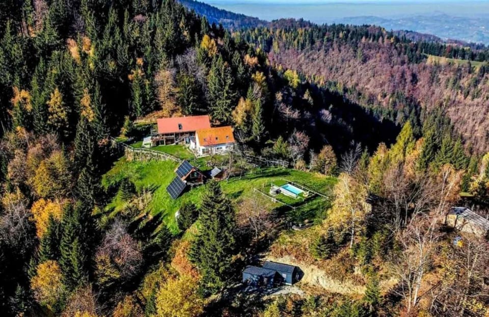 Natural landscape, Bird's eye view, Swimming pool