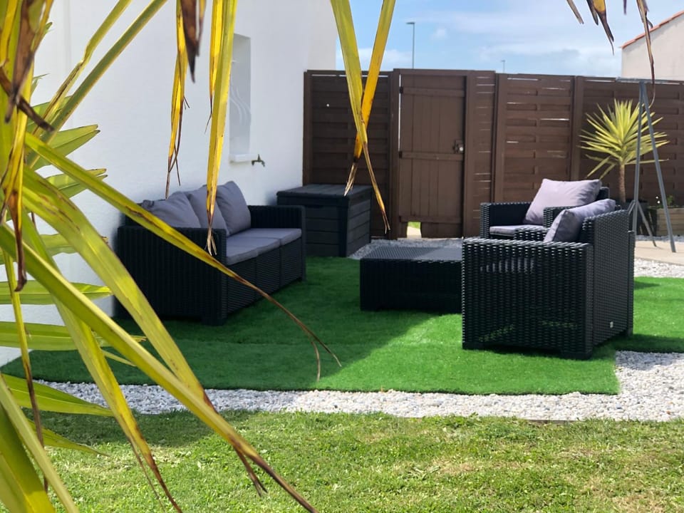 Patio, Living room, Seating area