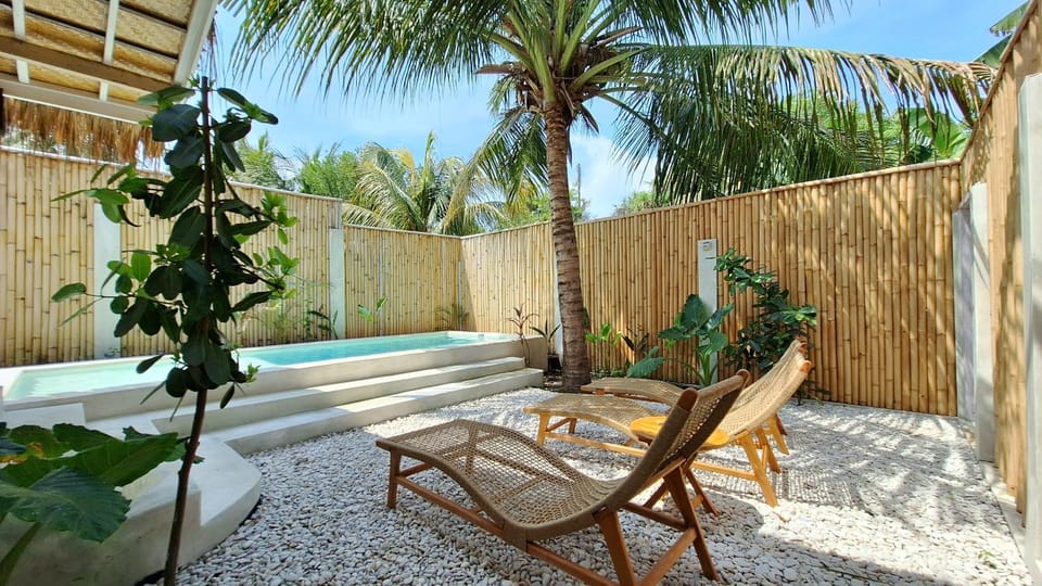 Patio, Day, Garden, Garden view, Pool view, Swimming pool, sunbed