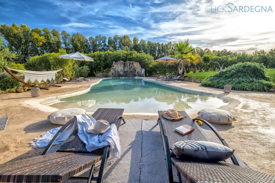 Natural landscape, Pool view, Swimming pool, sunbed