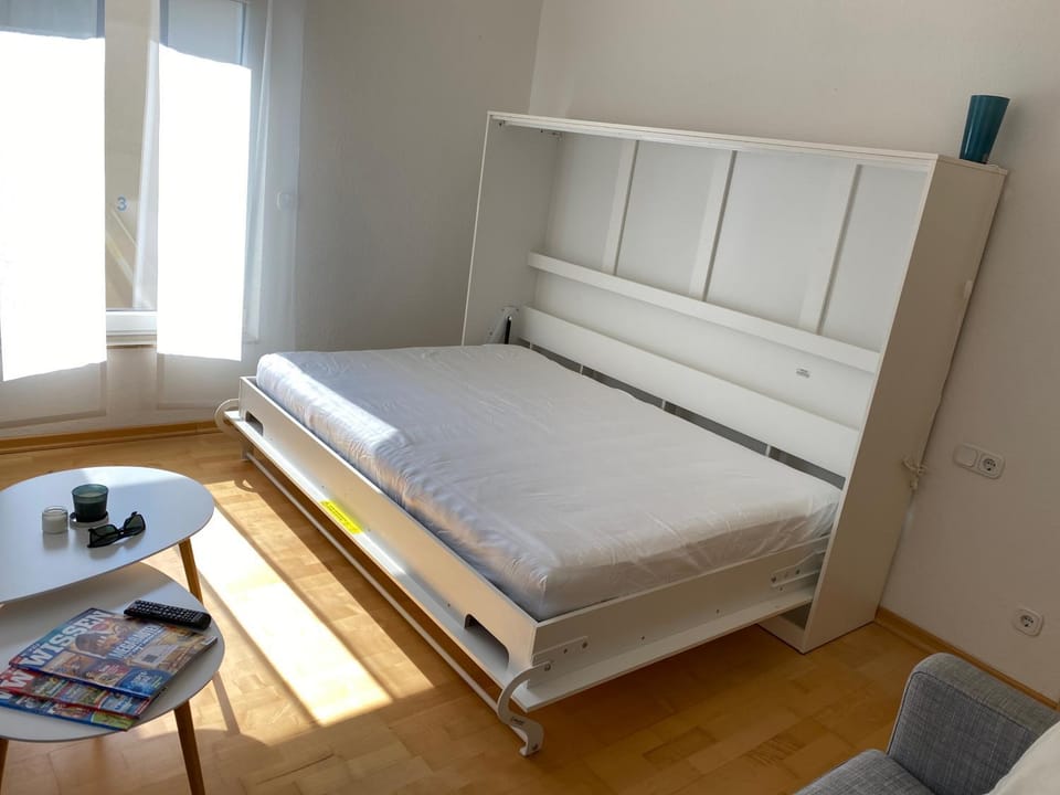 Bed, Living room, Photo of the whole room, Bedroom