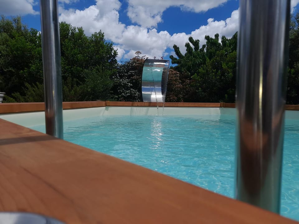 Day, Natural landscape, Garden, Garden view, Pool view, Swimming pool, Swimming pool