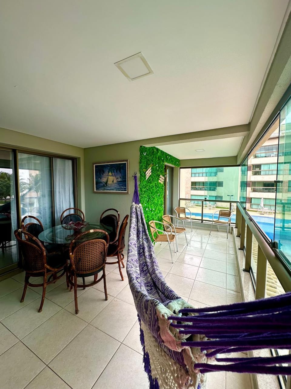 Seating area, Pool view