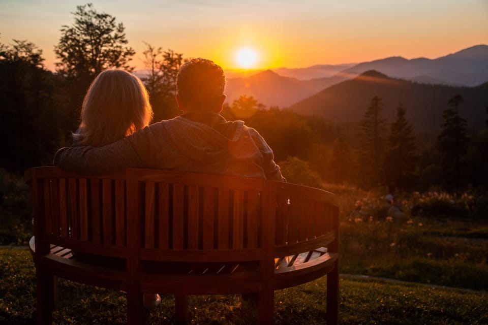People, View (from property/room), Mountain view, Sunrise, Sunset