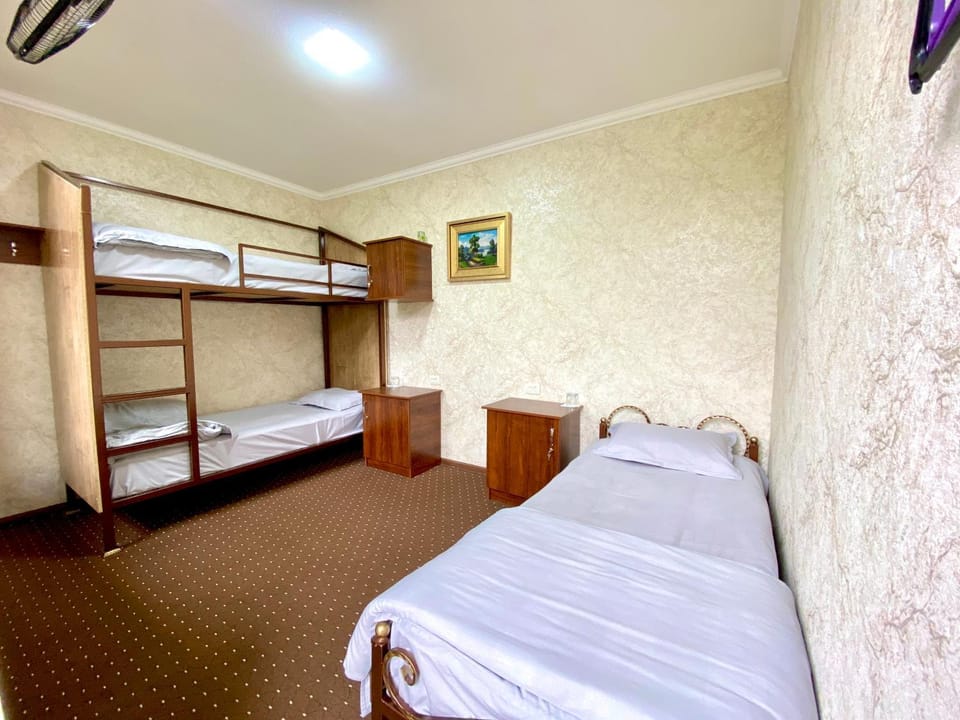 Bed, Photo of the whole room, Bedroom, bunk bed, wardrobe