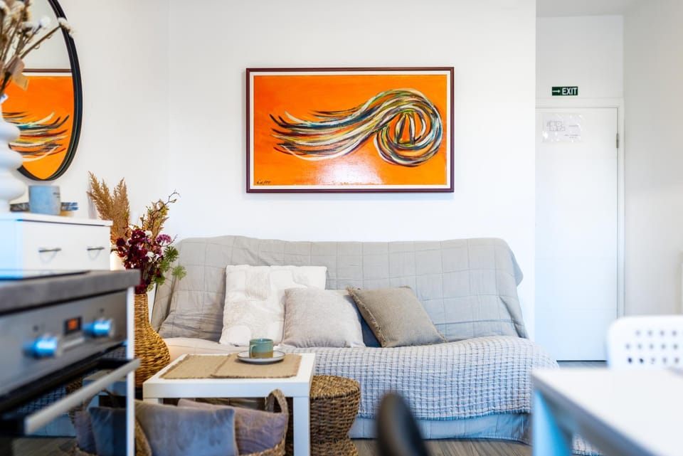 Living room, kitchen