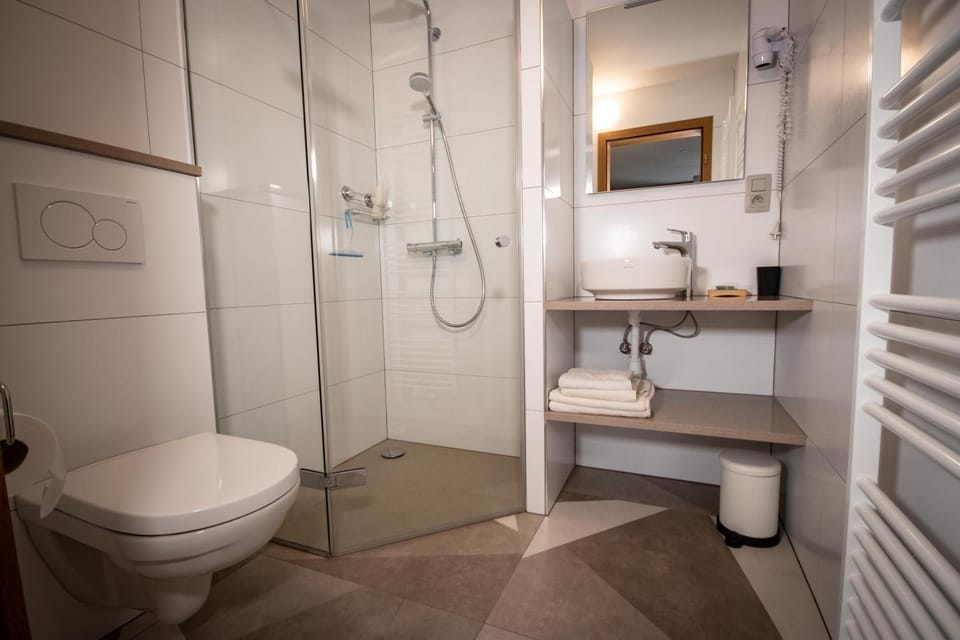 Shower, Toilet, Bathroom, towels