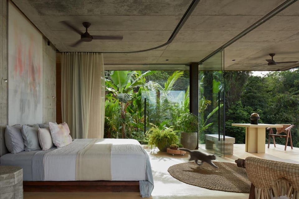 Bed, Garden, View (from property/room), Balcony/Terrace, Bedroom, Garden view