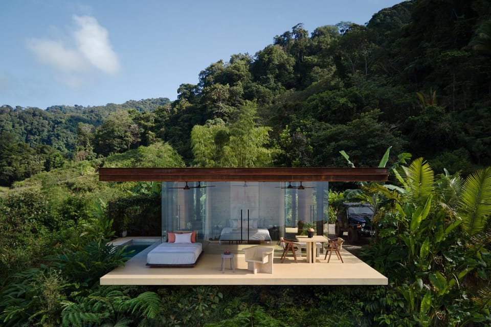 Property building, Natural landscape, Garden, Dining area, Mountain view, sunbed
