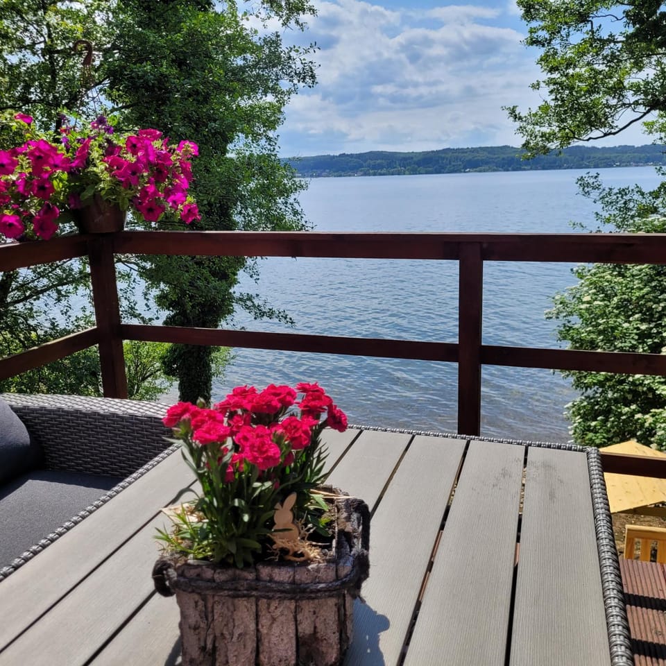 Patio, Spring, Day, Natural landscape, View (from property/room), Balcony/Terrace, Lake view