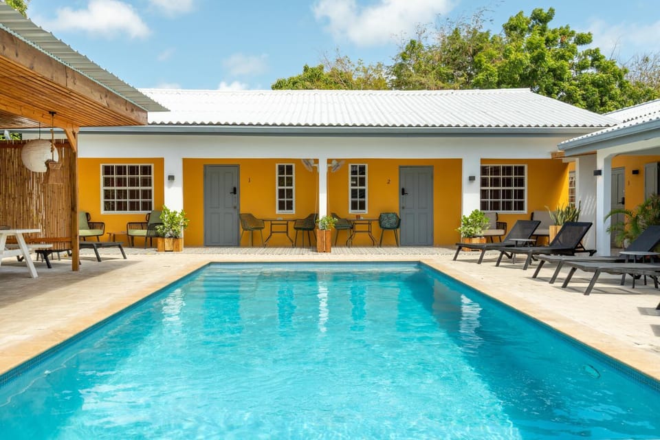 Patio, Day, Pool view, Swimming pool, sunbed