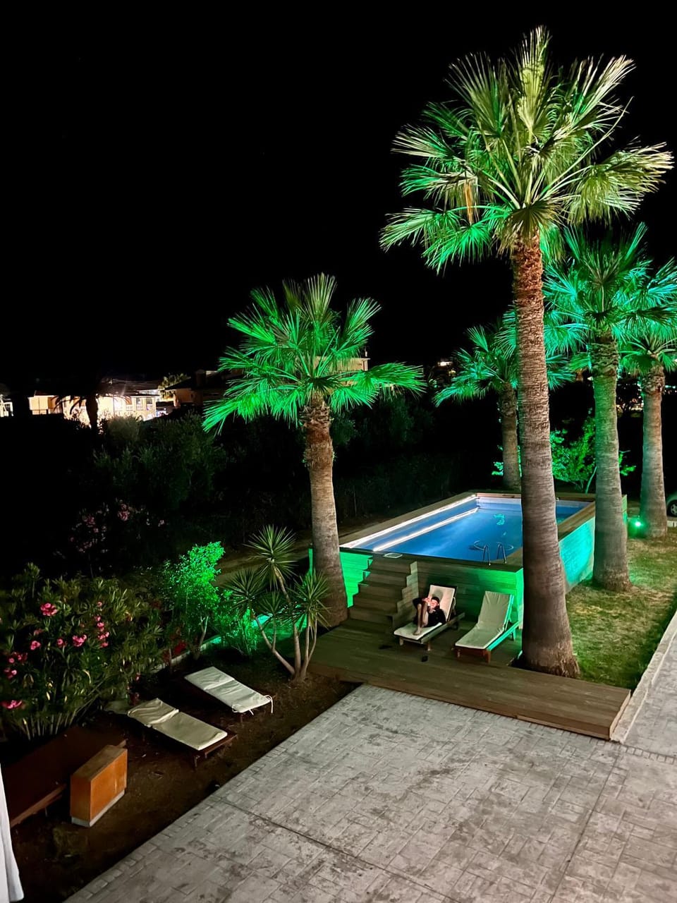 Natural landscape, Garden, Pool view, Swimming pool