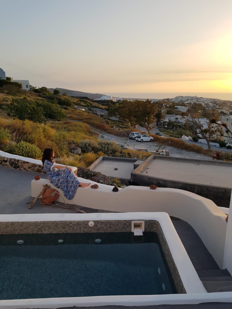 Landmark view, Sunset, Family