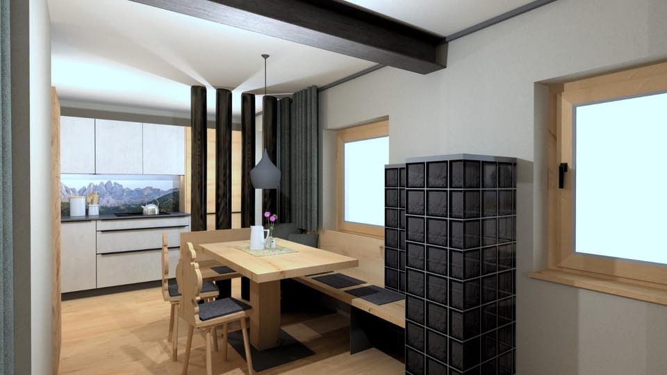 Kitchen or kitchenette, Dining area