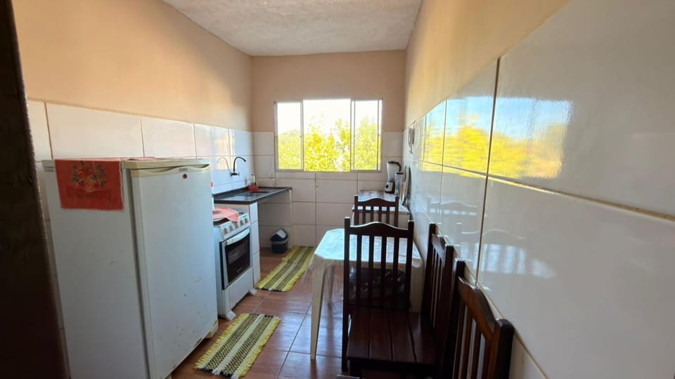 Kitchen or kitchenette, oven