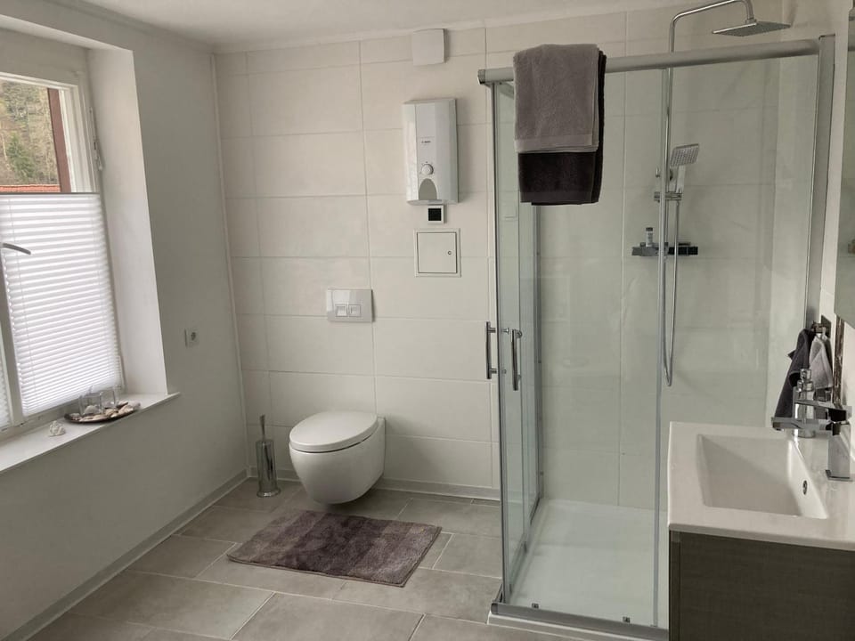 Bathroom, Living room