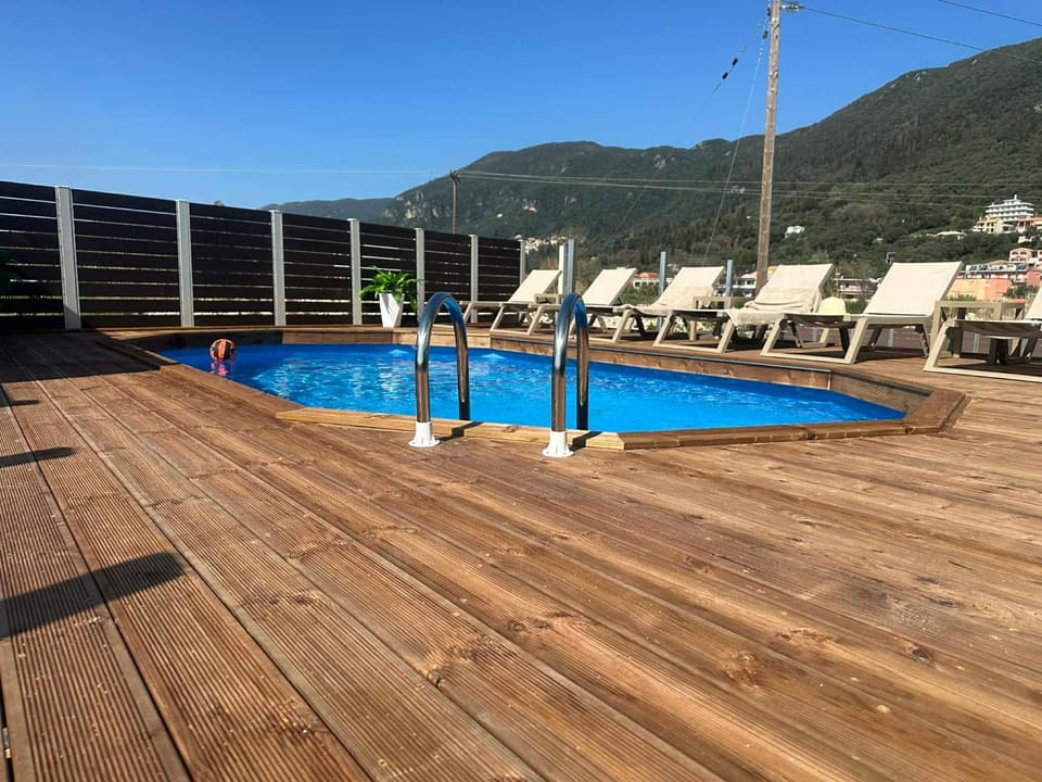 Natural landscape, Pool view, Swimming pool, sunbed