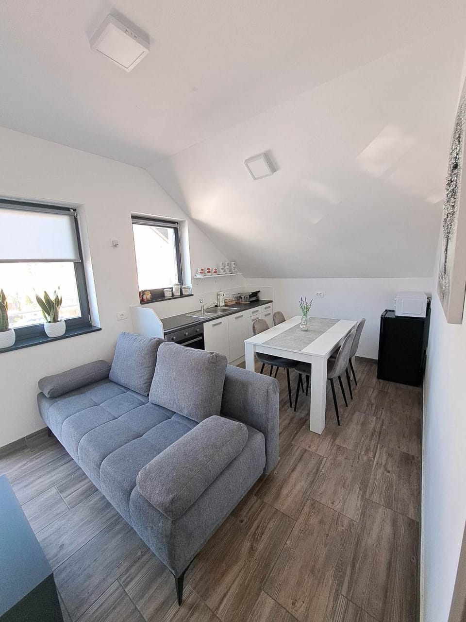 Living room, Seating area, Dining area