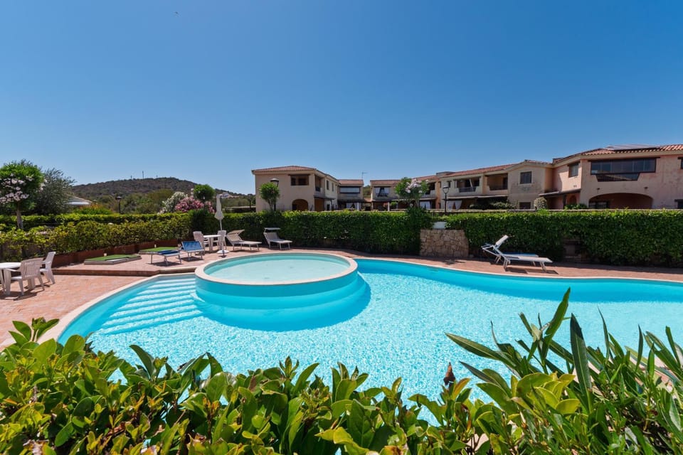 Property building, Living room, Swimming pool