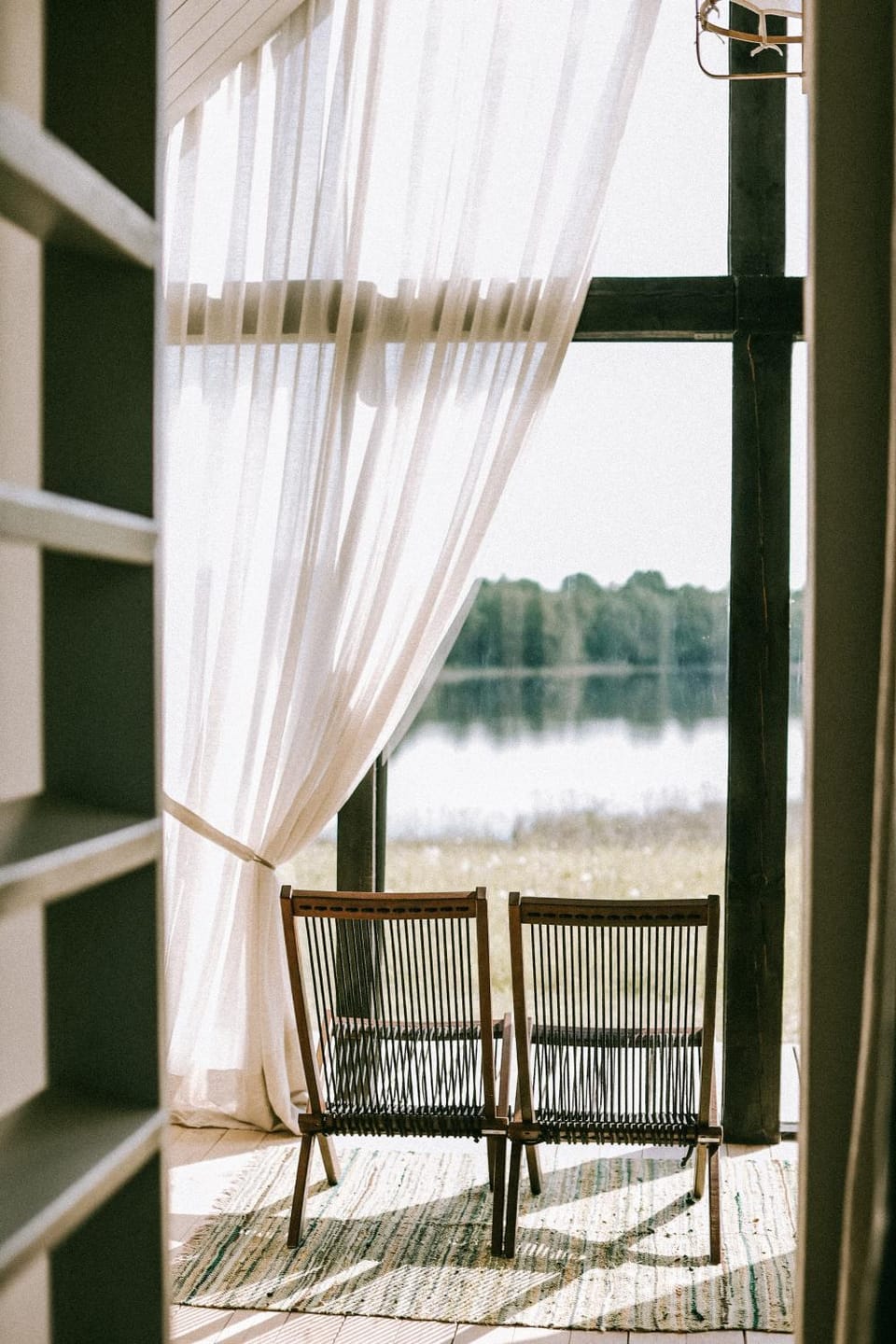 View (from property/room), Living room, Seating area, Lake view