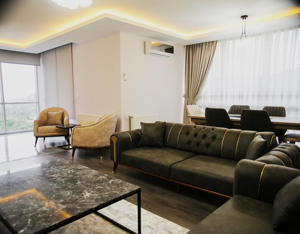 Living room, Seating area, Dining area
