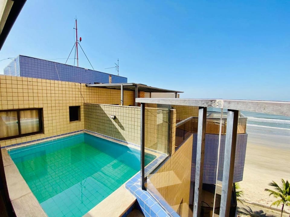 Cobertura Piscina Privativa frente e Vista Mar Centro Mongaguá Apartment in State of São Paulo