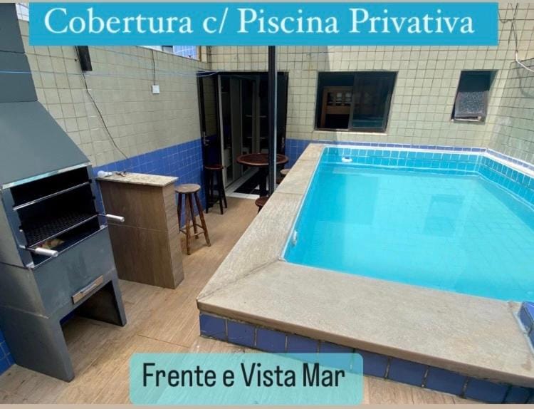 Cobertura Piscina Privativa frente e Vista Mar Centro Mongaguá Apartment in State of São Paulo