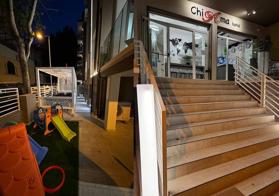 Facade/entrance, Children play ground