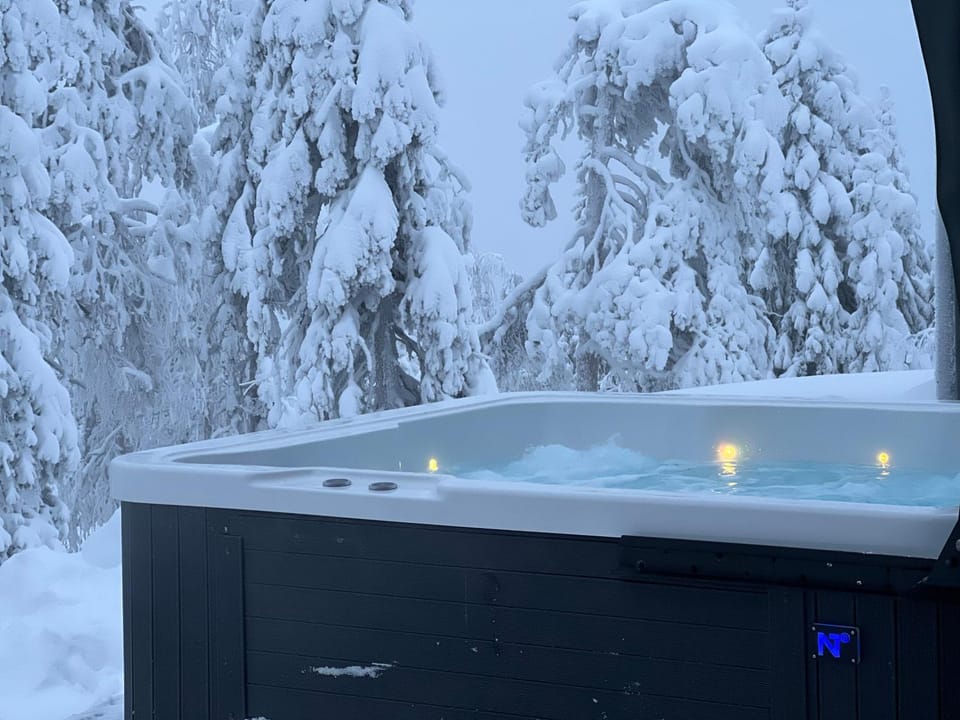 Natural landscape, Winter, Hot Tub